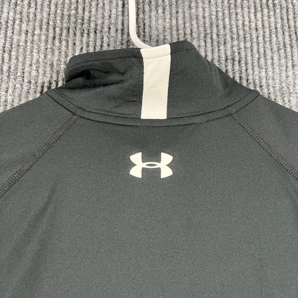 Under Armour Pullover Shirt Mens Large‎ Black Long Sleeve 1/4 Zip All Seasons
